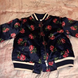 Baby gap blue rose jacket 2t girl